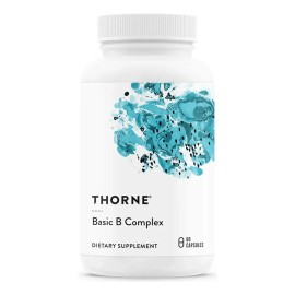 Thorne Basic B Complex 60 Cápsulas Sin Sabor Complejo Vitaminas B Suplemento Alimenticio                                                              
