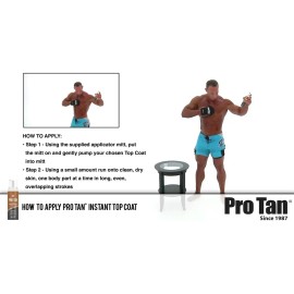 Pro Tan Overnight Color Bronceador Competencia Gym Kit 2 Pza