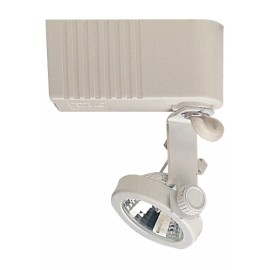 PLC Lighting - Gimbal 1-Light Low Voltage Track Head 12V MR16 White - TR10-WH