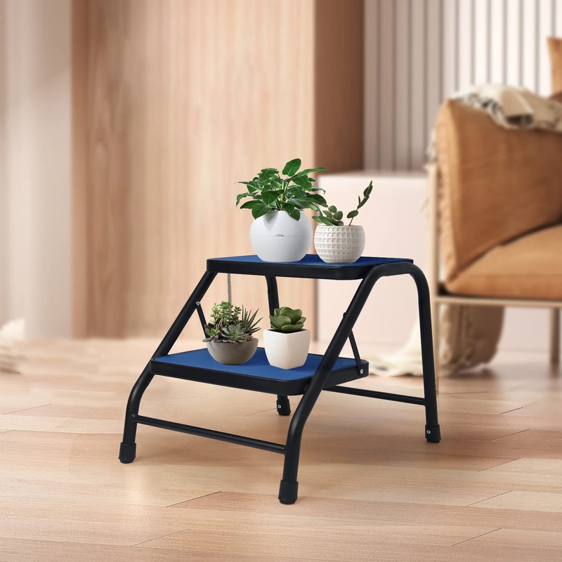 Duwee 2 Step Ladder,Step Stool with Wide Anti-Slip Pedal,Heavy Duty