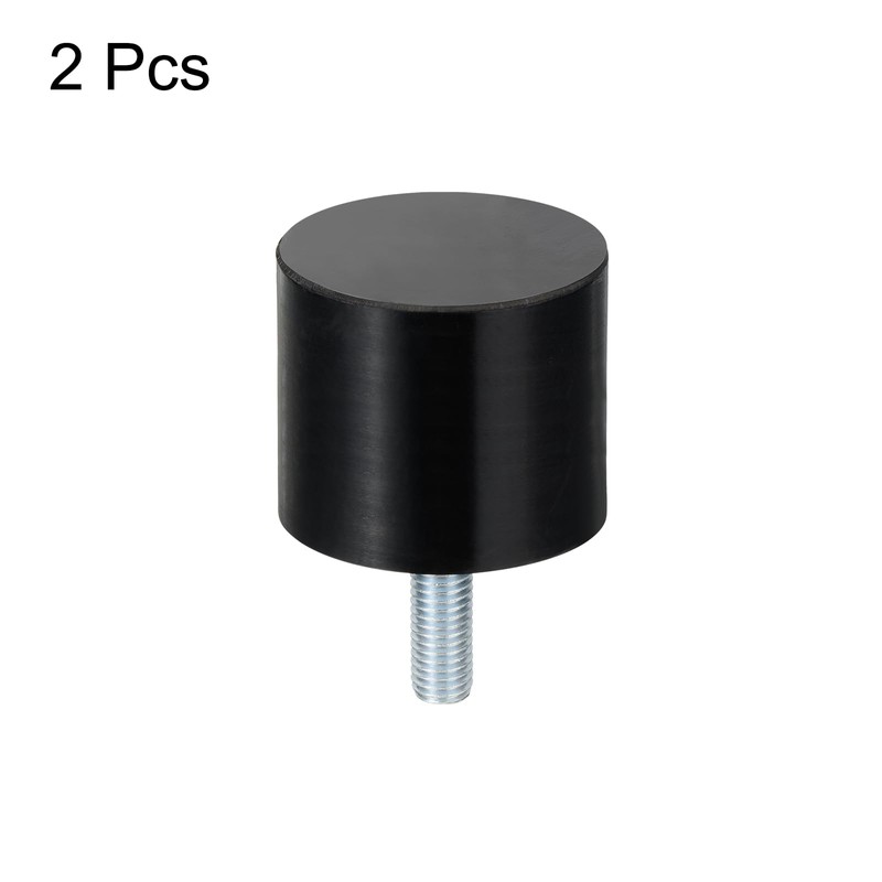 sourcing map M12 Thread Rubber Mounts, Vibration Isolators, Cylindrical Shock