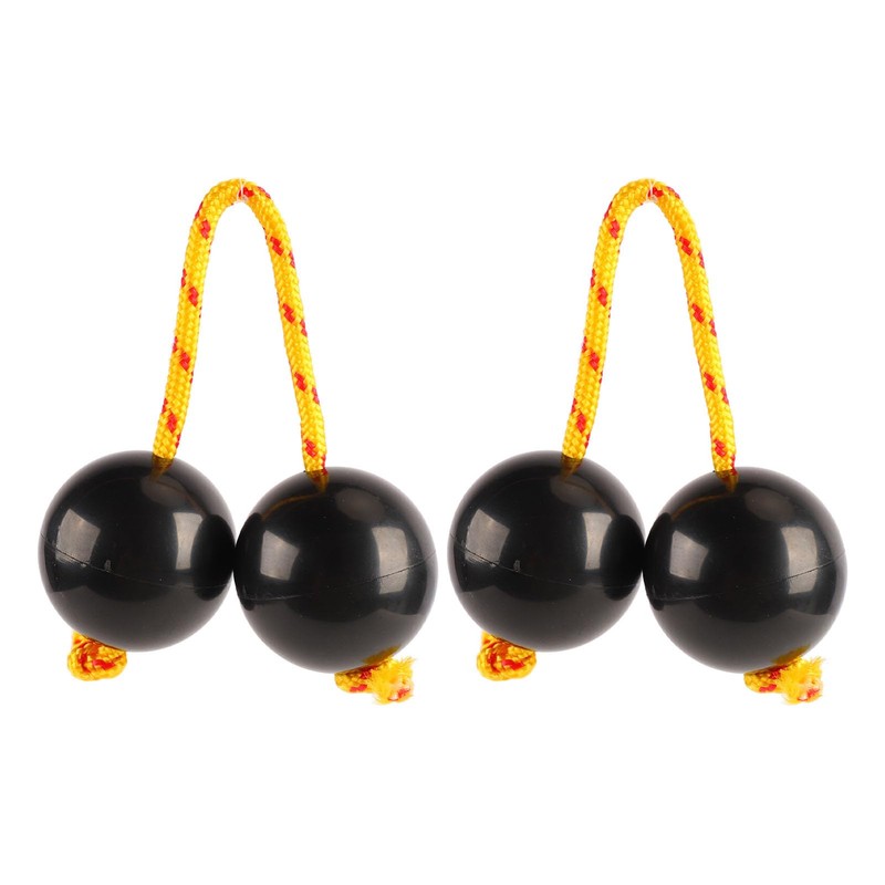 2pcs African Rhythm Ball Black Rhythm Shaker Rattle Ball for