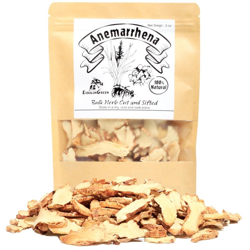 EidolonGreen Anemarrhena (Anemarrhena asphodeloides/Zhi Mu/知母) Dried Rhizome 3 Oz (88g)