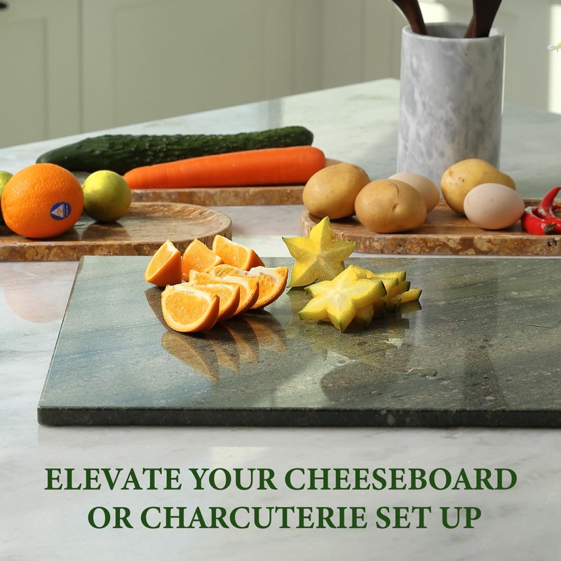 Koville Granite Cutting Board for Kitchen, 20x16 Inches Large Marble