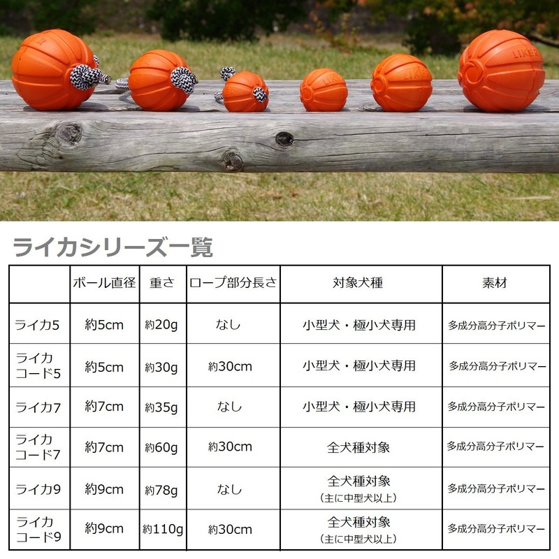 LIKER 9 Magic Ball for Medium and Large Dogs, Orange