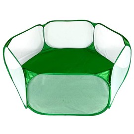 JFOLKS Pet Circle, Foldable, For Small Animals, Breathable, Mesh Material, Rabbit, Hamster, Hedgehog, Guinea Pig, For Indoor and Outdoor Use, Cage, Compact, Fence, Playcircle, Compact, Easy to Store,