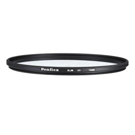 PATIKIL 72mm UV Filter, 1 PCS UV Protection Filter SLIM UV Camera Lens Filter Aluminum Optical Camera Accessory Crystal Clear Pics for 72mm Camera Lens Filter Photography Picture