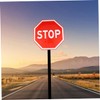 Tofficu 1pc Stop Traffic Sign Road Sign for Use Vintage