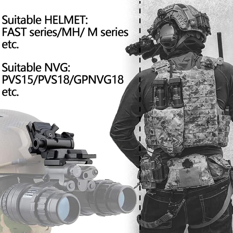 YSS Metal NVG Mount L4 G24 Helmet Mount for PVS18/31