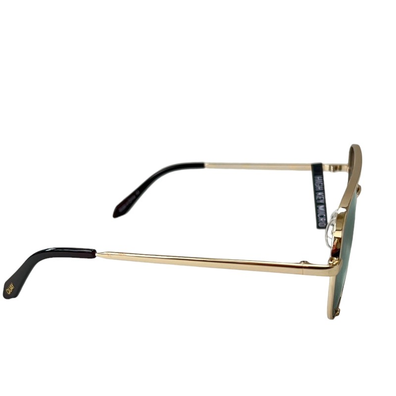 Quay Australia High Key Micro Sunglasses Medium Gold Polarized