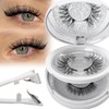 Magnetic Eyelashes with Applicator Tool Kit, 2 Pairs, Glue-free Magnetic