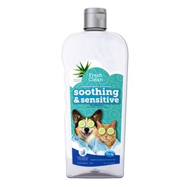 Pet-Ag Fresh ’n Clean Soothing & Sensitive Pet Shampoo - 18 oz - Hypoallergenic & Tearless Pet Shampoo for Dogs, Cats & Small Animals with Aloe & Vitamin E - Fragrance Free