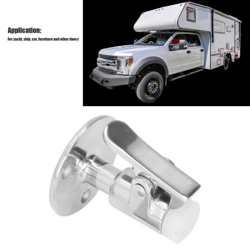 Door Stop Catch Set 316 Stainless Steel Holder Vibration Proof