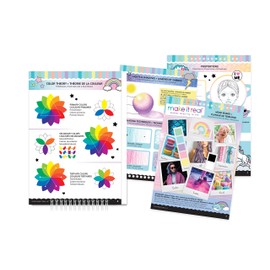 Make It Real – Fashion Design Sketchbook: Pastel Pop. Inspirational Fashion Design Coloring Book for Girls. Includes Sketchbook, Stencils, Puffy Stickers, Foil Stickers, and Fashion Design Guide