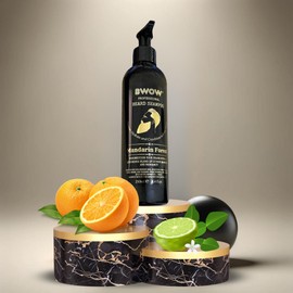 BWOW Professional Beard Shampoo for Men, Vegan Cleansing to Hydrate & Condition, Moisturise, Nourish & Recondition – Luxurious Mandarin Forest 250ml