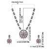 Efulgenz Oxidized Indian Jewelry Necklace Sets Oxidized Choker Necklace Earrings