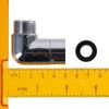 iuniq 90 Degree Shower Head Elbow Adapter Durable Sliver Shower