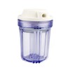 CENPEK 5 Inch Clear Housing with White Rib Cap For