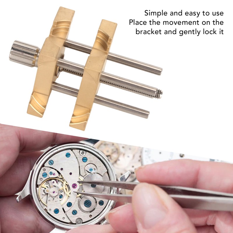 Watch Movement Holder Brass Adjustable Multi Functional Watch Repairing Movement