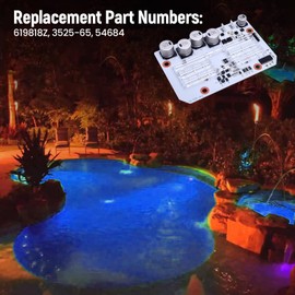 FuseRish 619818Z LED Light Engine Board for IntelliBrit-e 5G Color LED Pool Lights 2009-Present, Compatible with Pentair Lights 601000, 601001, 601002, 601003, 601004, 601010/11/12/13 Dazzling Colors