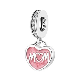 EHEG Glow in The Dark Lamp Dangle Charm for Women Bracelets and Necklaces 925 Sterling Silver with 5A Cubic Zirconia,Jewelry Gifts Women, Silver Sterling Silver, Cubic Zirconia