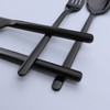 KINGSTONE Black Silverware Set, 30 Piece Flatware Set for 6,