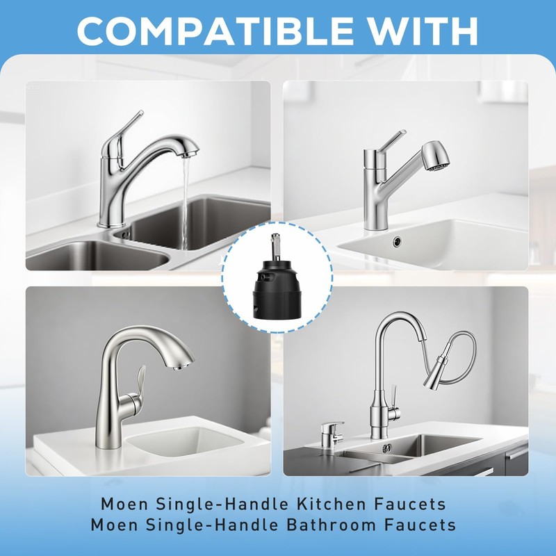 1255 Replacement Cartridge for Moen Kitchen Faucet Parts Single Handle