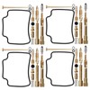 4 Sets Carburetor Rebuild Fix Kit Carb Overhaul Seals Fit
