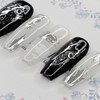 Metallic Dripping Handmade Nail Tips - Almond S / 메탈릭