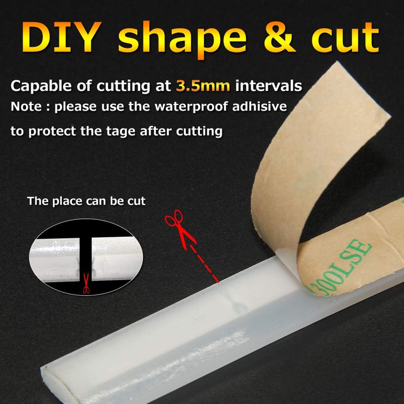 OPP ULITE Red Amber LED Strip Light 2Pcs 23 Inches