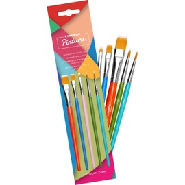 Kryolan Pintura Pinselset – 5-teilig, vegan & ideal für Face- & Bodypainting mit Wasserfarben