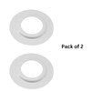 Heavy Duty Metal Adaptor Lamp Shade Reducer Ring White Plate