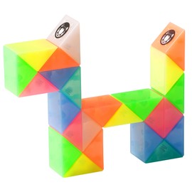 Magic Snake 24 Part Magic Snake Stress Relief, Brain Training, Intelligence Game (Jelly Color)