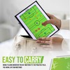 ZPU Soccer Coaching Board, Magnetic Soccer Clipboard for Coaches, Portable