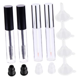 TOVINANNA 10ml Empty Mascara Tubes Funnel 12pcs Set Eyelash Liner Tube Kit Transfer Pipettes for Travel Random