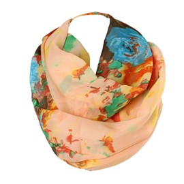 GLAMEXX24 Light Warm Long Scarf Loop Tube Scarf Women's Scarf Available in a Range of Colours SC20170102 - multi-coloured