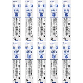 Pilot BRFS-10 Oil Based Ballpoint Pen Refills for Rotatable and Multicolored Multi-functional Writing Instruments, 0.5mm, Extra Fine Point, Blue, Set of 10