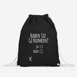 MoonWorks® Gym Bag with Saying "Zwei Alkohol" [German Language]