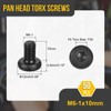 DTGN M6x10mm Pan Head Torx Security Screw - 50Pack -
