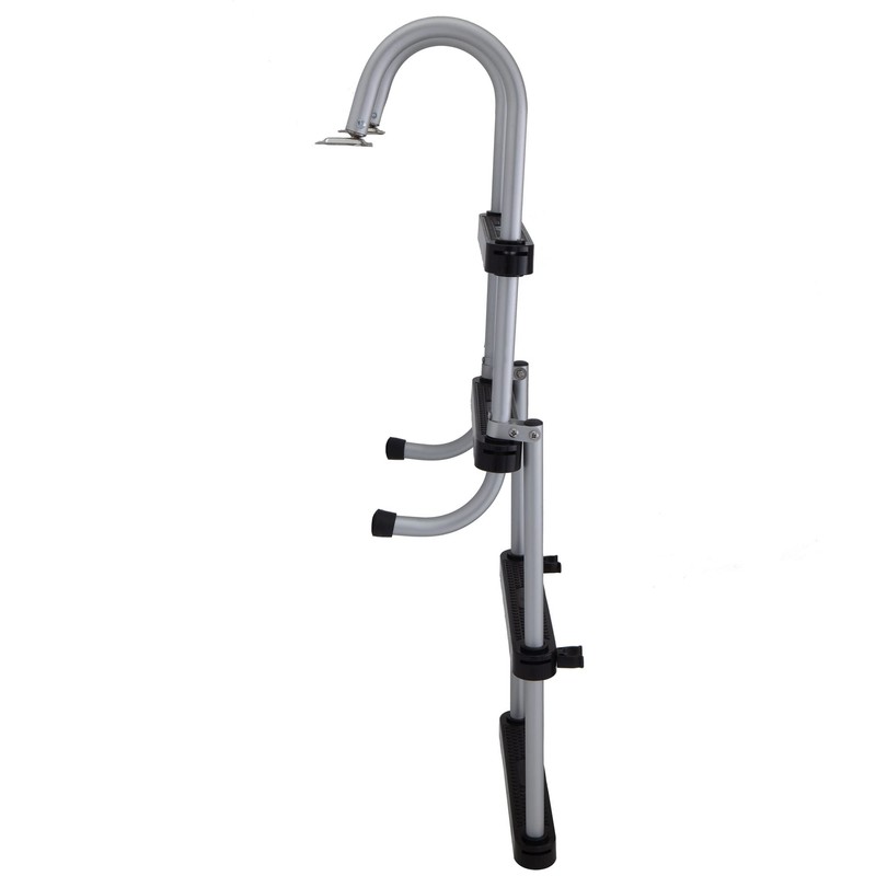 RecPro Marine Pontoon Boat 4 Step Folding Boarding Ladder AL-B4