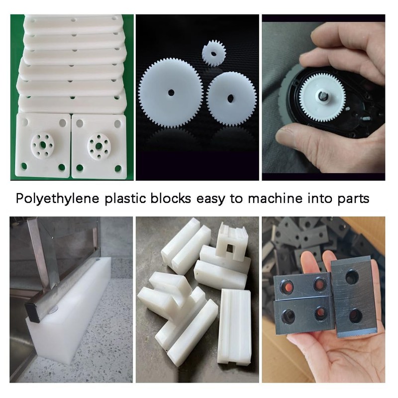 High-Density Polyethylene (HDPE) Plastic Block 1" x 3" x 6",HDPE