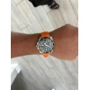 OMEGA 20mm ORANGE Vulcanized Caoutchouc rubber Racing Omega GMT