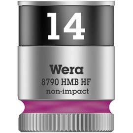 Wera 8790 HMB HF Zyklop holding function socket, 3/8" drive, 14x29mm, 05003748001 , Pink