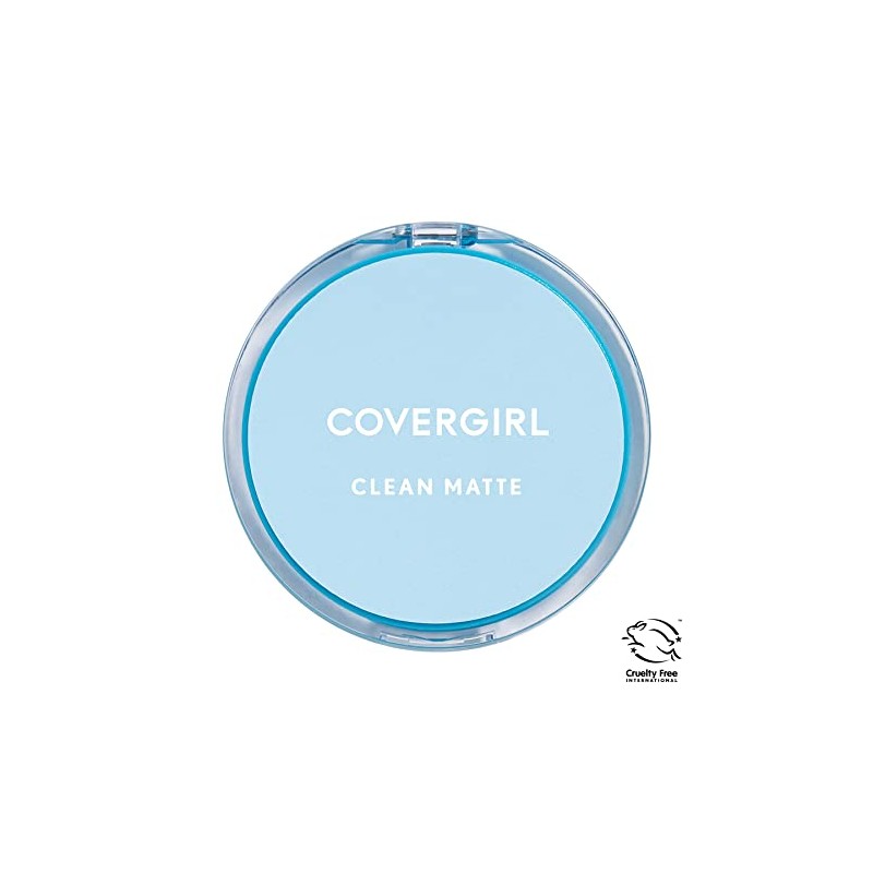 COVERGIRL Clean Matte Pressed Powder, Medium Light (Packaging May Vary)
