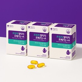 Palmsville (3-month supply) Apple Tree Pharmacist Kim's Supercritical RTG Omega-3 Vitamin A 1003mg 30 Capsules 3 Boxes / 팜스빌 (3개월분) 애플트리김약사네 초임계 알티지 오메가3 비타민A 1003mg 30캡슐 3박스