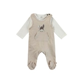 Sterntaler Unisex Polka Dot Baby Romper Set, natural