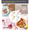 4 pcs Sugar Cube Tongs,Rose Relief Sugar CubeTongs, Rose Relief