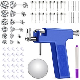 YASPIT Ear Piercing Gun Kit,Professional Ear Nose Self Piercing Tool,Earring Piercer with Hypoallergenicear Piercing Needle Kit for Salon Home Use