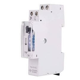 DIN-Rail Timer, Rail Time Switch, Intelligent Timer, DIN Rail, TM610C, 220 V Timer Relay for Street Lighting, Pink