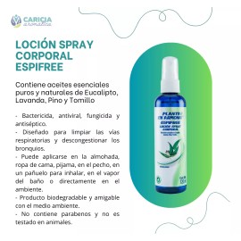 Caricia Aromatica Espifree Aceite De Eucalipto. Excelente Expectorante 120ml